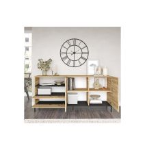 Aparador Color Cambria-Wenge, 170x46.5x75.5 cm, con 2 Puertas y 2 Cajones.