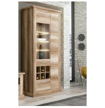 Mueble de Comedor, Mueble Salón, Acabado en Color Cañón, Medidas: 297 cm (Ancho) x 201,6 cm (Alto) x 41,8 cm (Fondo)