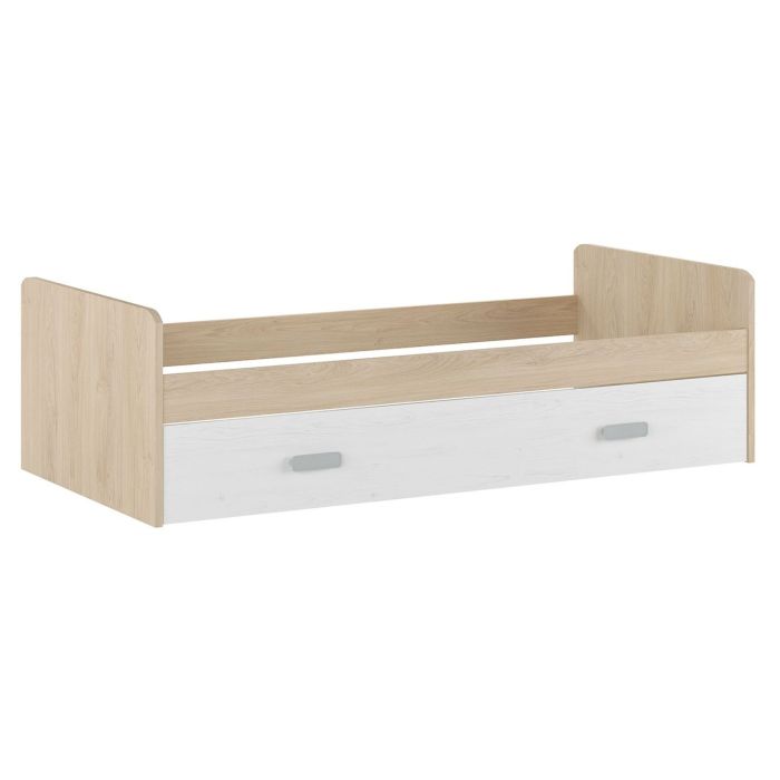 Cama Nido de Melamina Color Puccini Andersen – Ancho 194,4 cm x Fondo 98 cm x Alto 58 cm, Ideal para Habitaciones Juveniles.