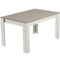 Mesa de Comedor, Mesa de Salón Fija, Color Andersen Pino Gris, Medidas: 140 cm (Largo) x 80 cm (Ancho) x 75 cm (Alto)