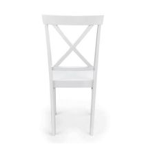 Pack de 2 Sillas de Madera Lacada en Blanco Mate, Diseño Moderno y Elegante, Medidas 42,5x53,94 cm