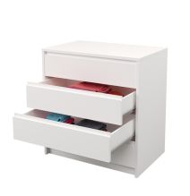 Cómoda Cajonera 4 cajones acabado en blanco. 74cm(alto) 70cm(ancho) 45cm(fondo)