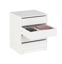 Cajonera 4 cajones | Color: Blanco | Medidas: 62 cm x 50 cm x 44 cm mueble dormitorio