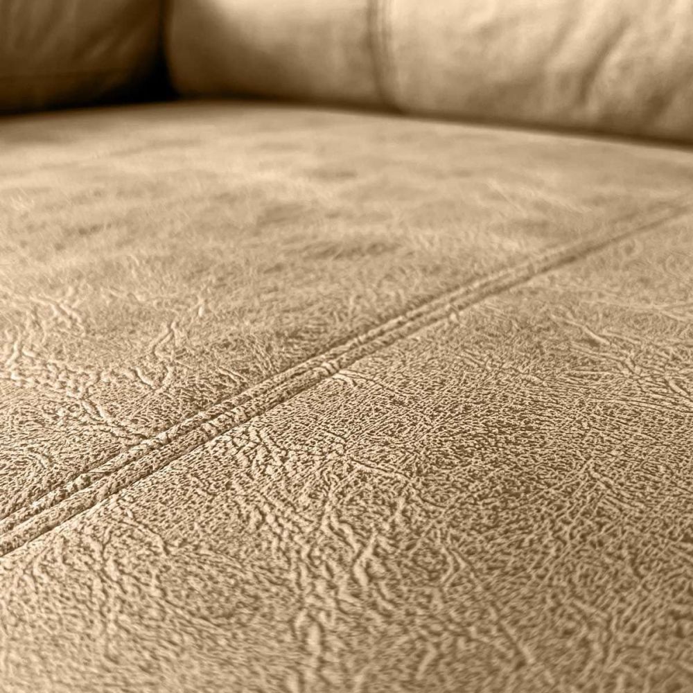 Sofá con Chaiselongue Reversible Color Piedra, Asientos