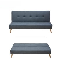 Sofá Cama Clic Clac 3 Plazas Tipo Libro, Color Gris, Diseño Moderno, 188x88x88 cm