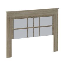 Cabecero Nórdico de 160 (Anc) x 120 (Al) x 3,8 (Fon) Cm | Práctico y Elegante |Colores Cambria y Blanco (para Cama de 135-140