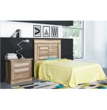 Cabecero Nórdico de 110 (Ancho) x 120 (Alto) x 3,8 (Fondo) Cm | Práctico y Elegante Color Cañón (para Cama de 135-140 o 160)