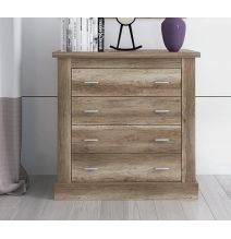 Pack de Dormitorio con Cabecero de 160 x 120 cm + 2 Mesitas de Noche + Cómoda | Color Cañón